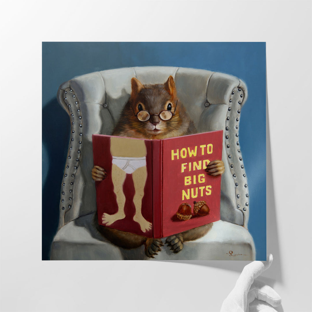 Nut Collecting - Canvas Print Wall Art