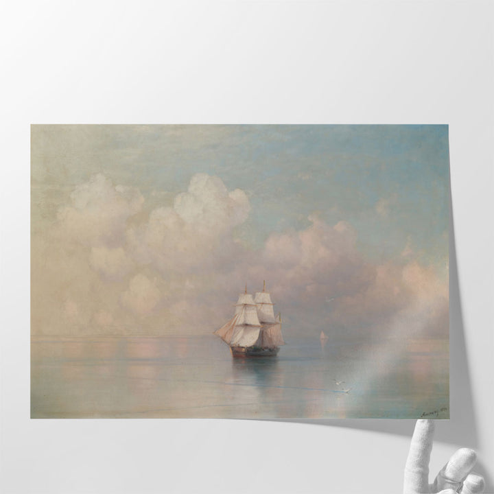 Big impressionist art prints hallway focal point