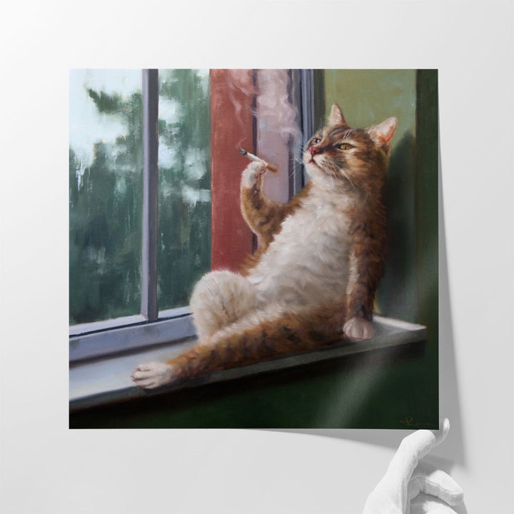 Rainy Day Blues - Canvas Print Wall Art
