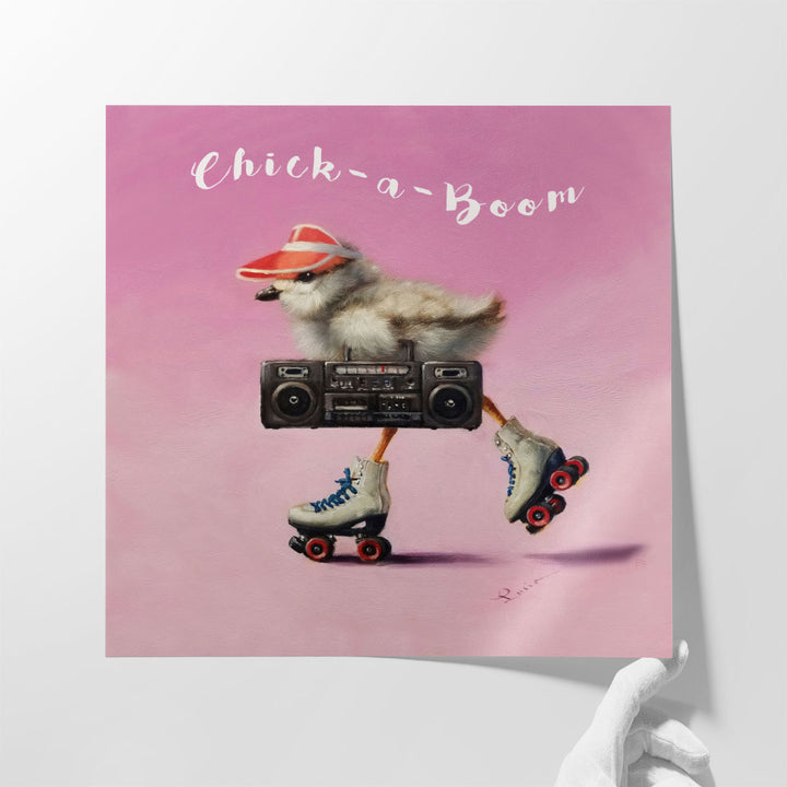 Roller Chick - Canvas Print Wall Art