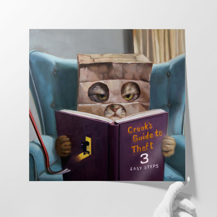 Cat Burglar - Canvas Print Wall Art