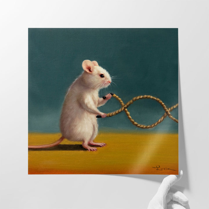 Gym Rat Battle Rope - Canvas Print Wall Art