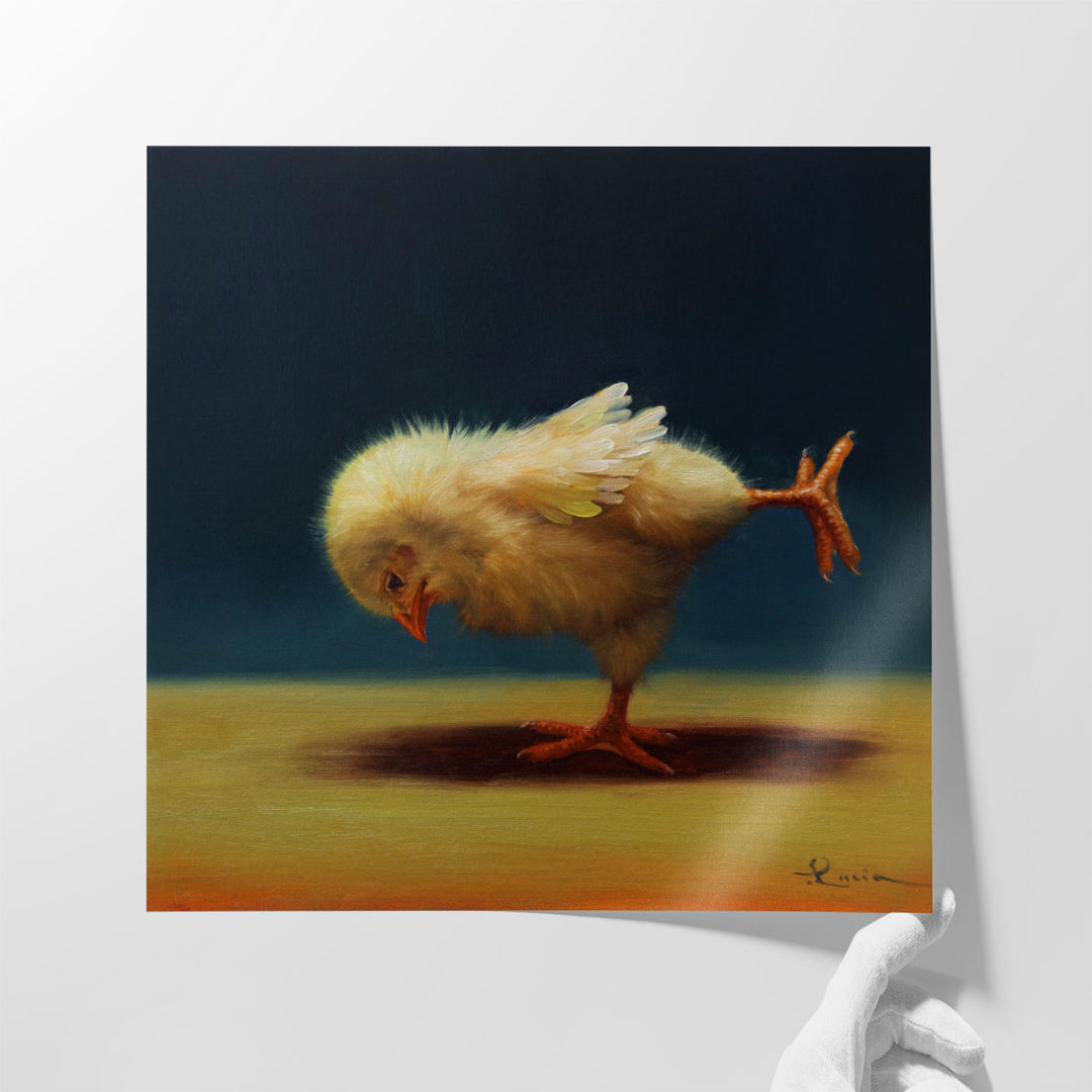 Yoga Chick Airplane - Canvas Print Wall Art