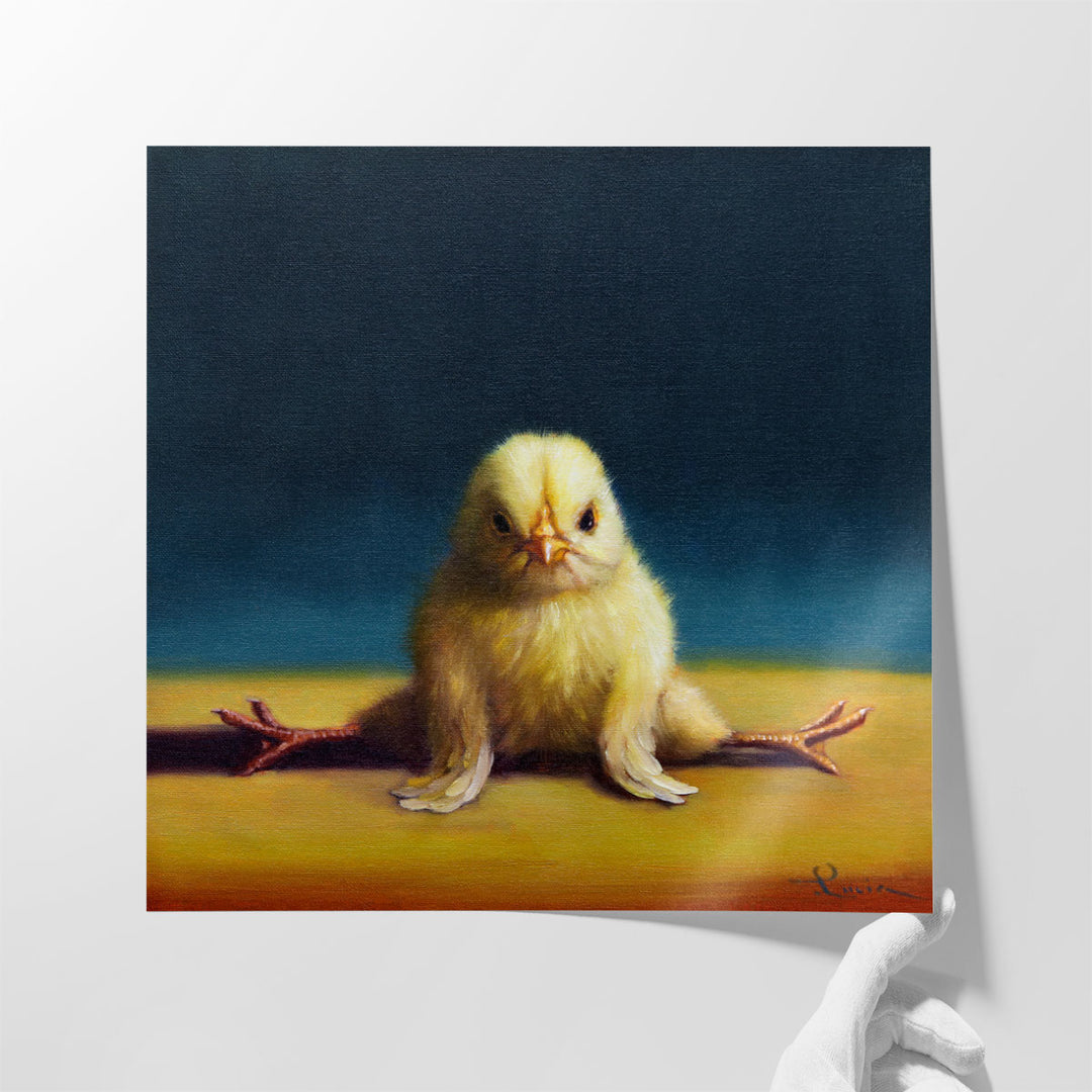 Yoga Chick Front Split - Canvas Print Wall Art