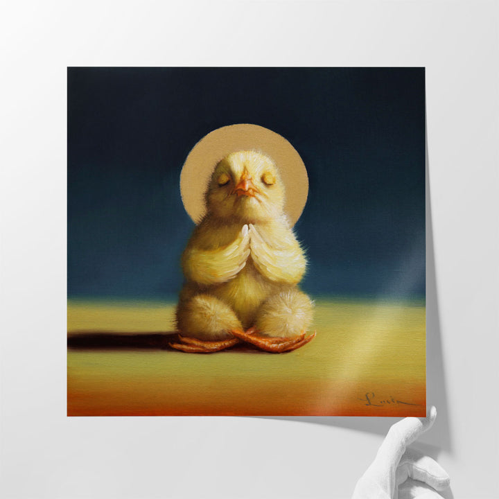 Yoga Chick Lotus - Canvas Print Wall Art