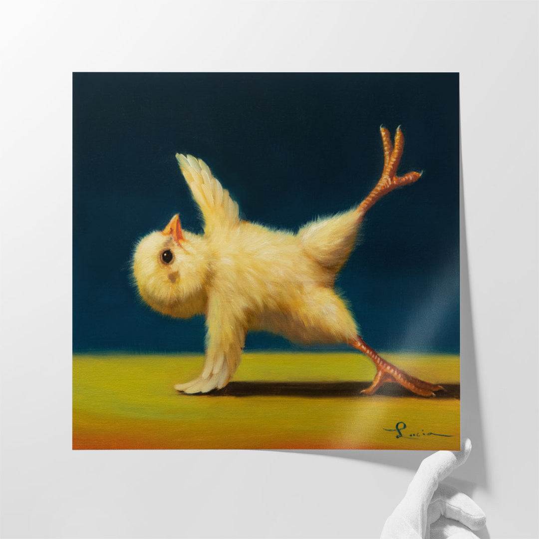 Yoga Chick Side Plank II - Canvas Print Wall Art