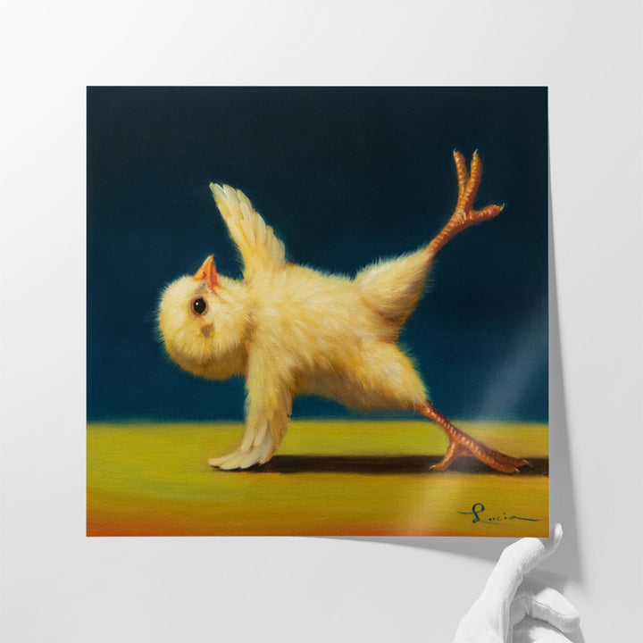 Yoga Chick Side Plank II - Canvas Print Wall Art