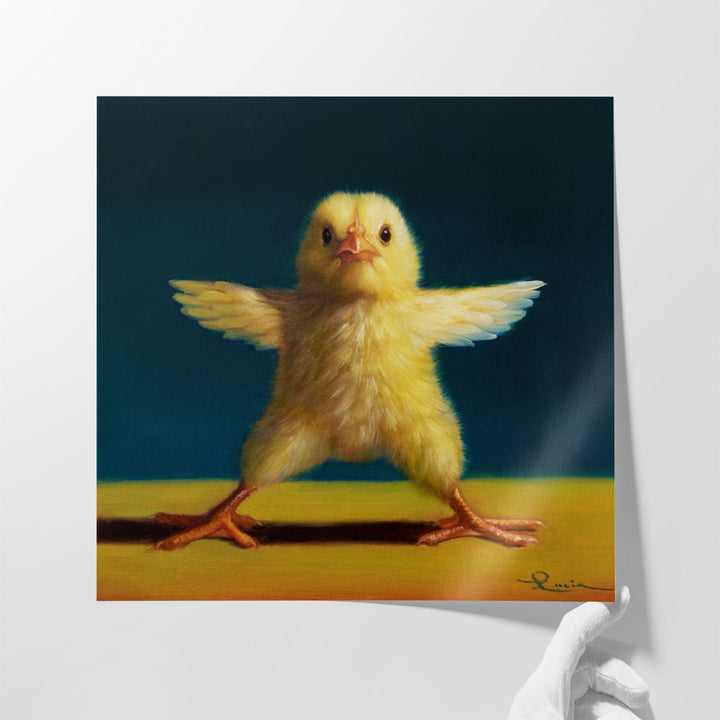 Yoga Chick Star - Canvas Print Wall Art