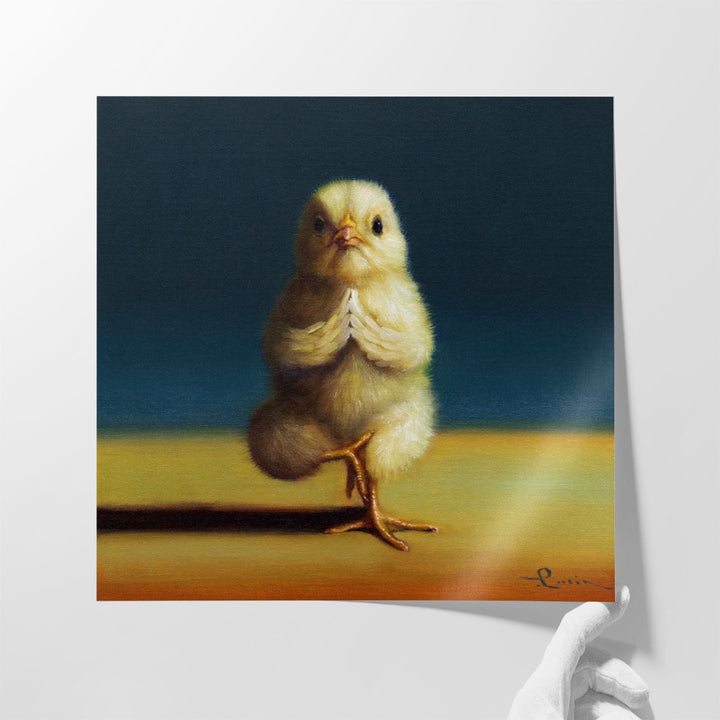 Yoga Chick Tree Pose - Canvas Print Wall Art
