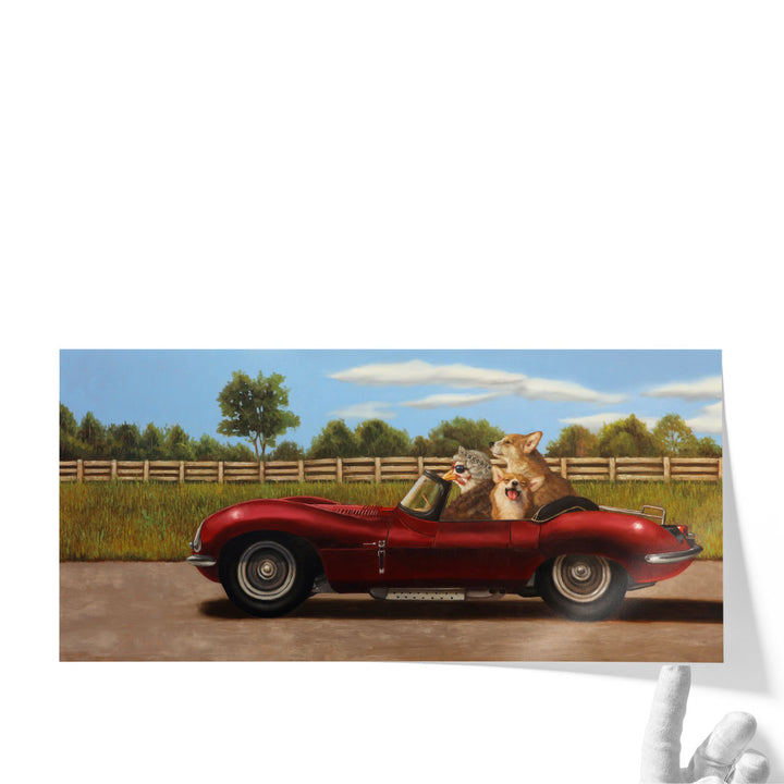 Country Drive - Canvas Print Wall Art