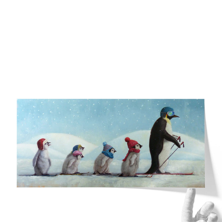Ski School - Canvas Print Wall Art