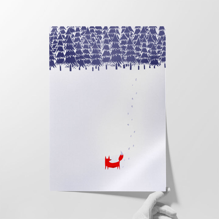 Alone In The Forest - Canvas Print Wall Art