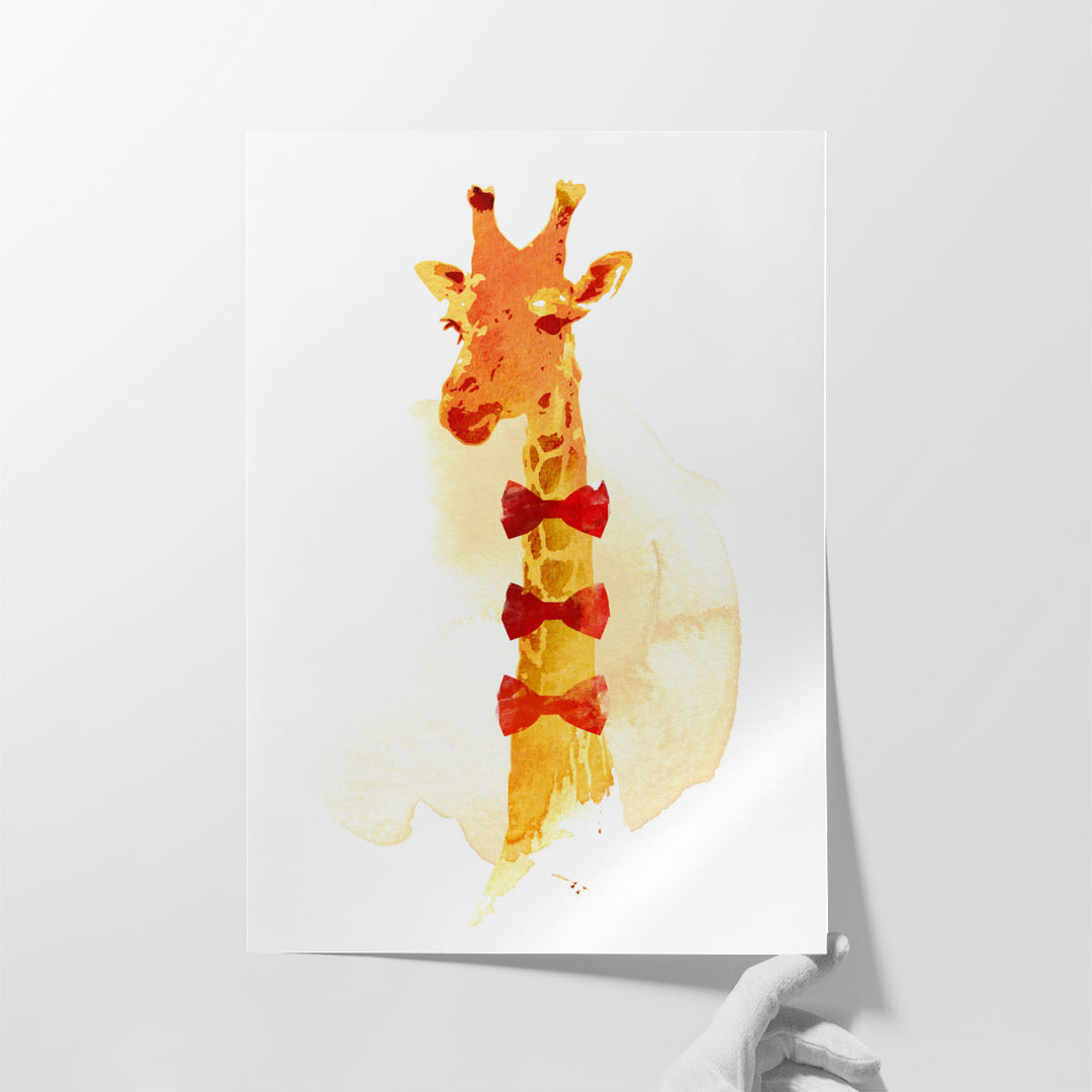 Elegant Giraffe - Canvas Print Wall Art