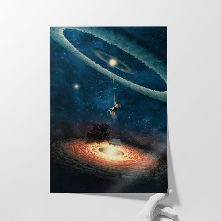 My Dream House in Another Galaxy - Canvas Print Wall Art
