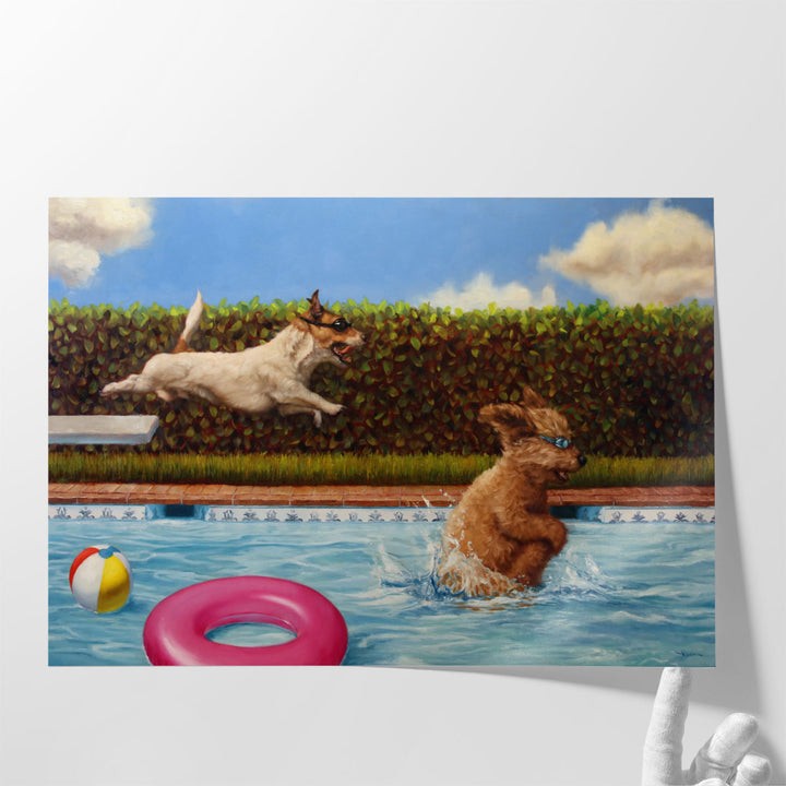 Pool Party II - Canvas Print Wall Art
