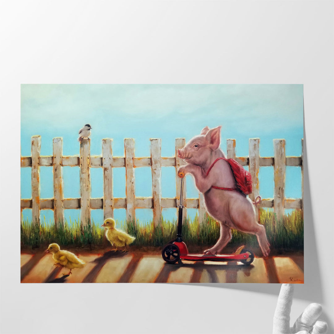 Summer Stroll - Canvas Print Wall Art
