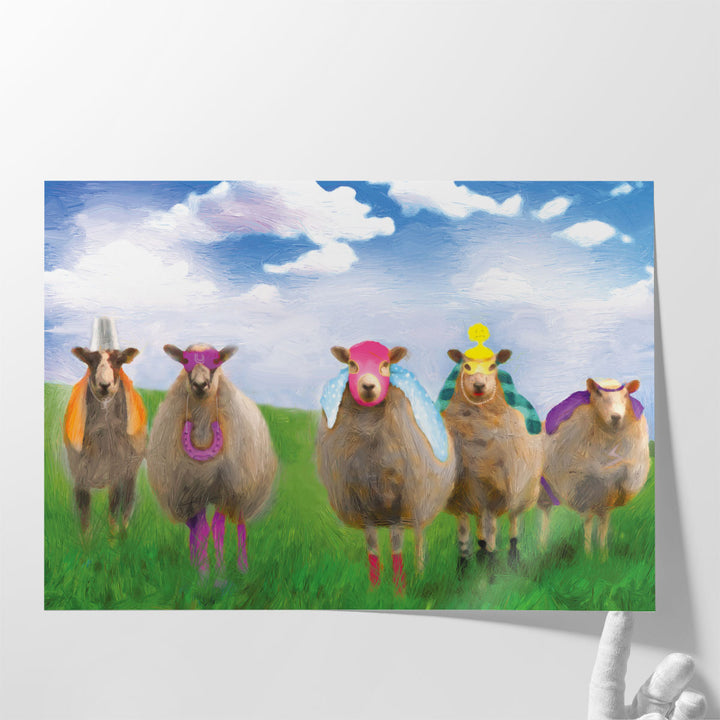 SuperSheep Ew-Nighted - Canvas Print Wall Art