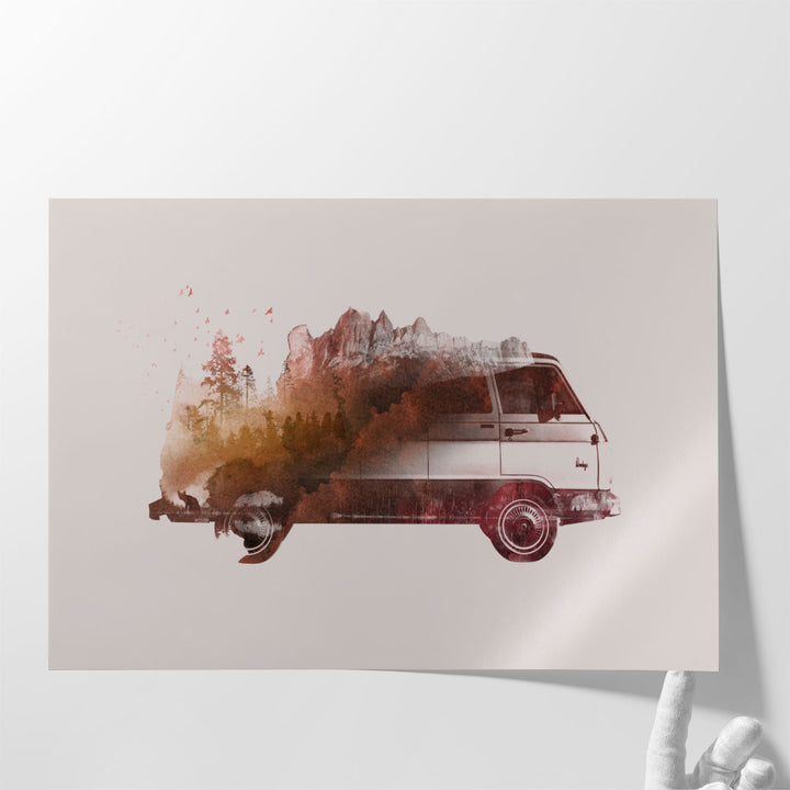 Drive Me Back Home 1 - Canvas Print Wall Art
