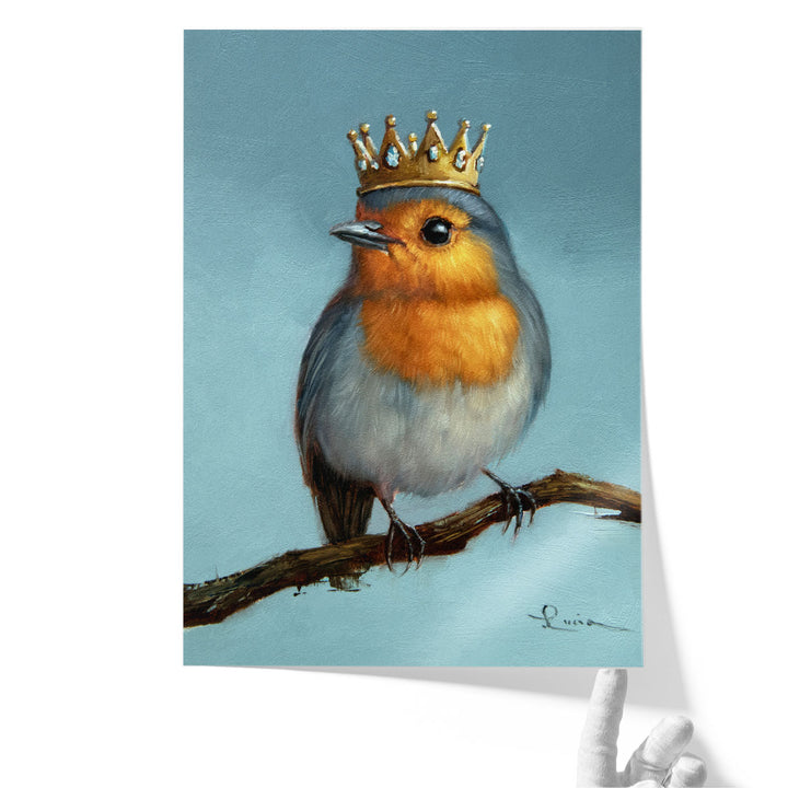 Royal Robin - Canvas Print Wall Art