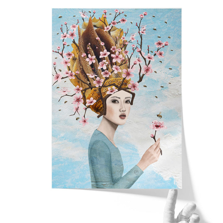 Bee Lady - Canvas Print Wall Art