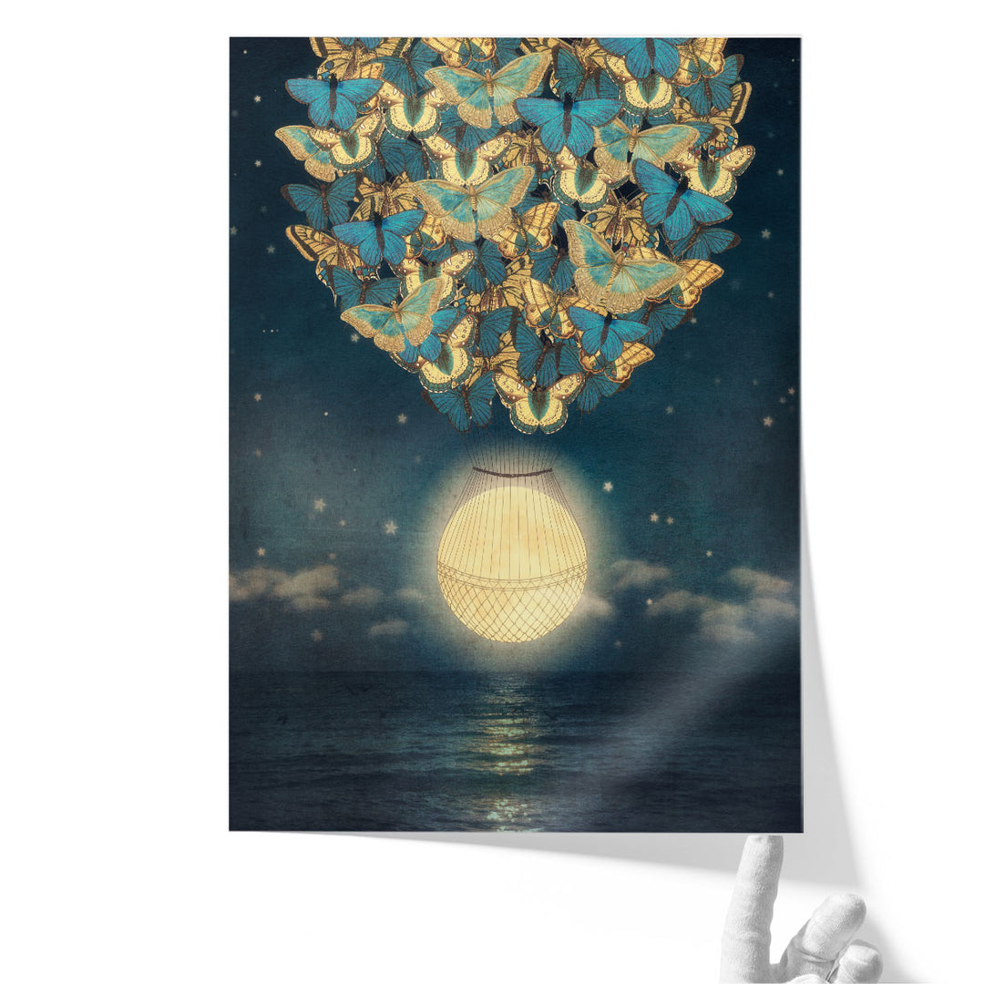 The Rising Moon - Canvas Print Wall Art
