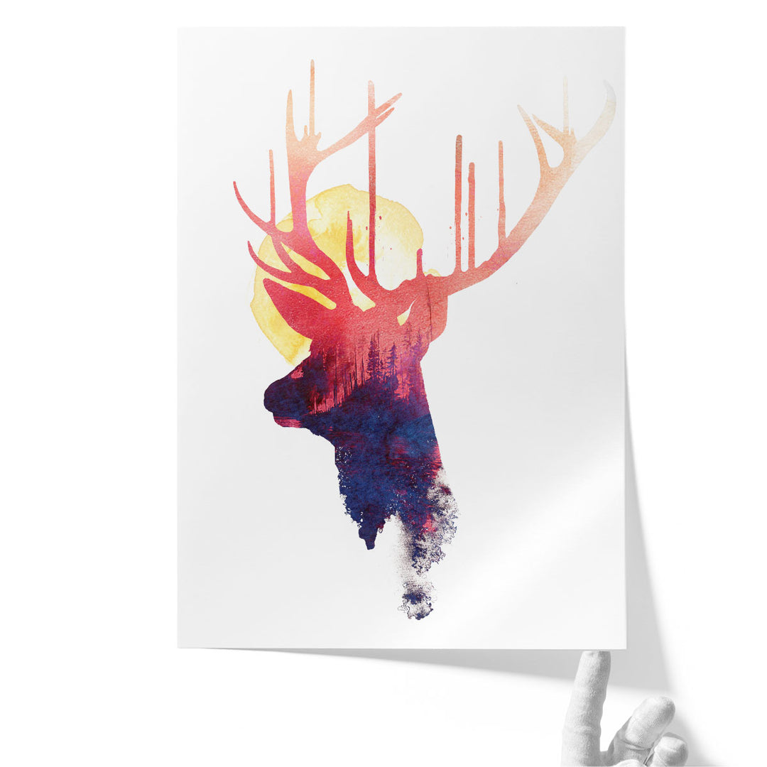 The Burning Sun - Canvas Print Wall Art
