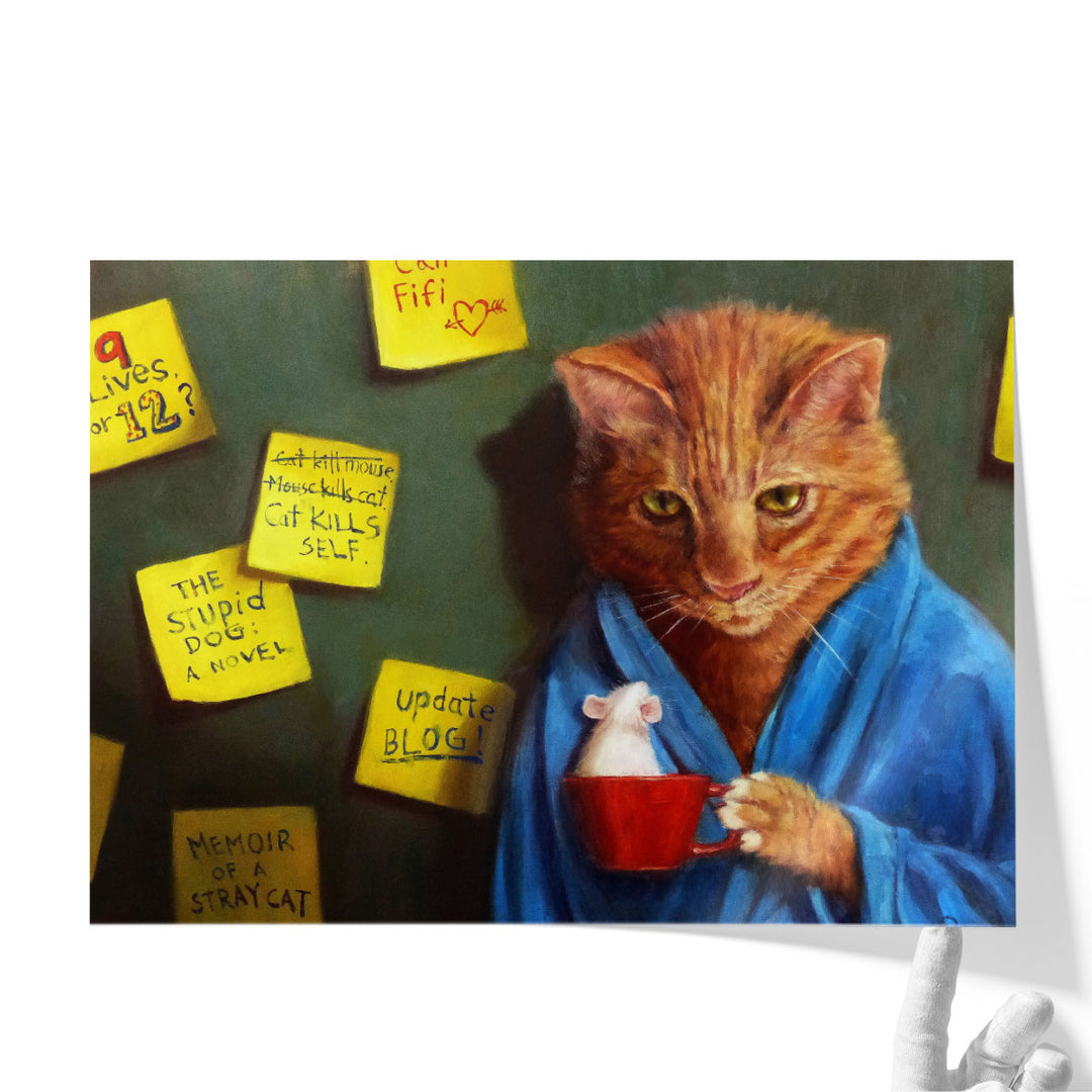 Writers Block - Canvas Print Wall Art