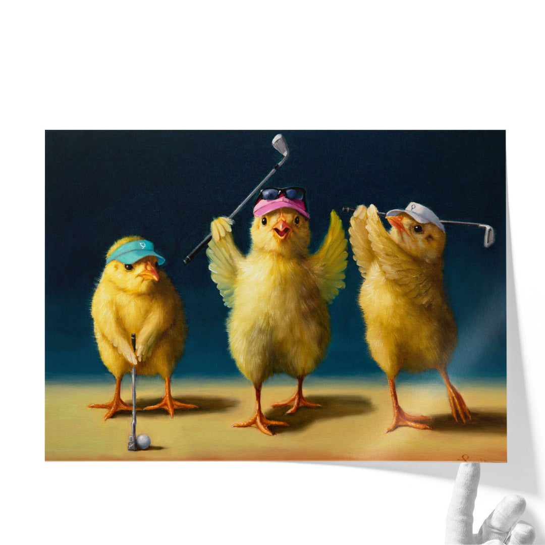 Yoga Chicks Golf Chicks - Canvas Print Wall Art