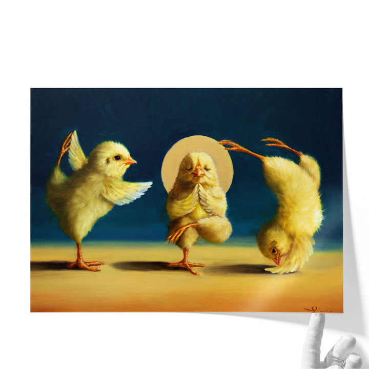 Yoga Chicks Three - Canvas Print Wall Art