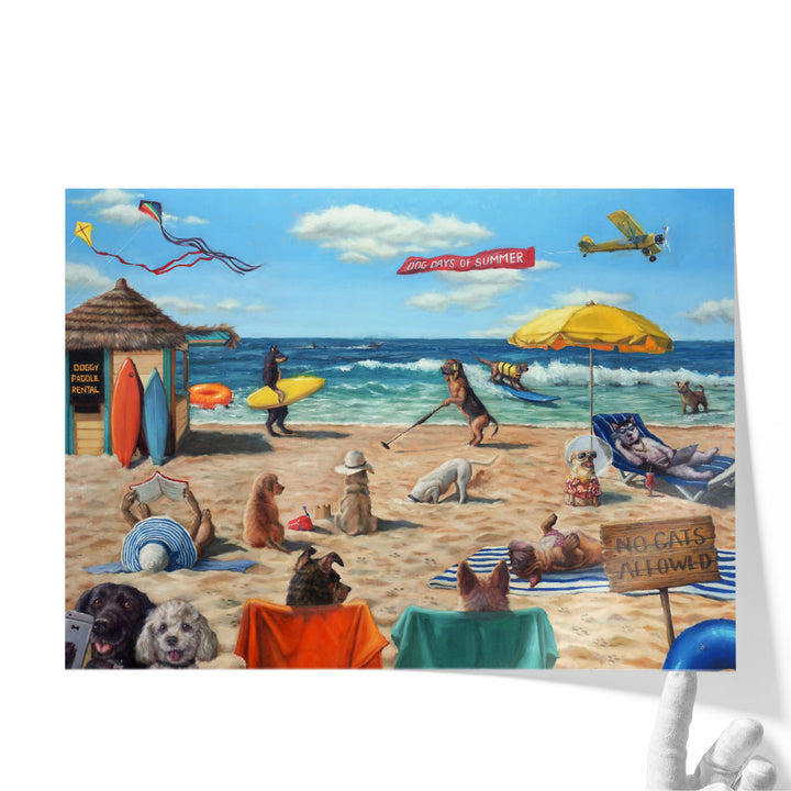 Dog Beach - Canvas Print Wall Art