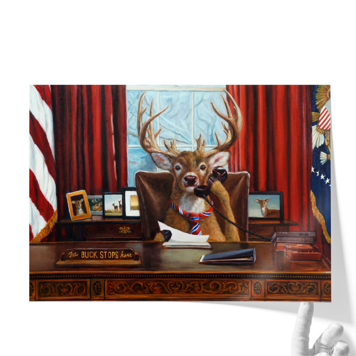 The Buck Stops Here - Canvas Print Wall Art