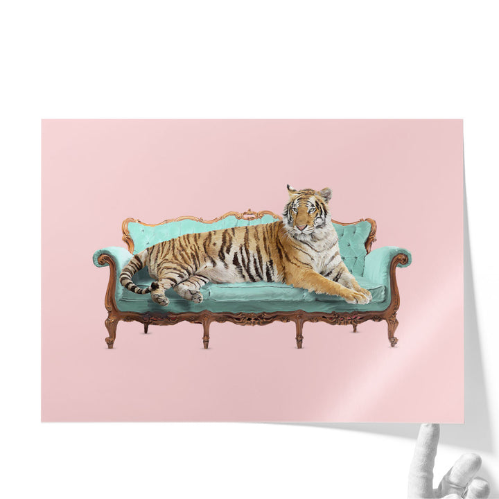 Lazy Tiger - Canvas Print Wall Art