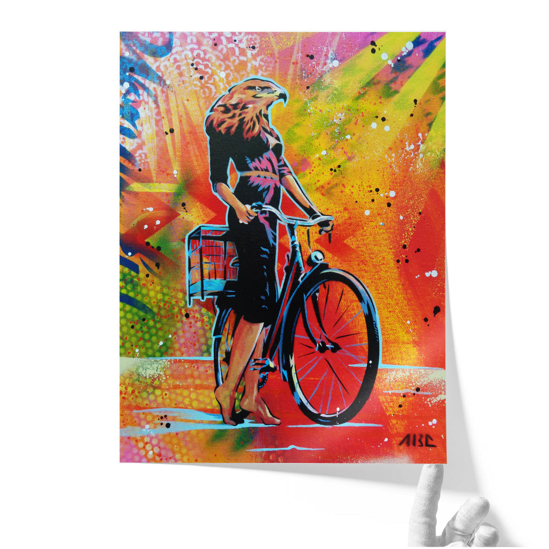 Cycle Soaring - Canvas Print Wall Art