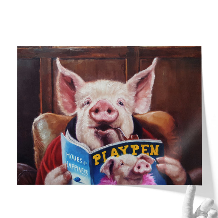Male Chauvinist Pig - Canvas Print Wall Art