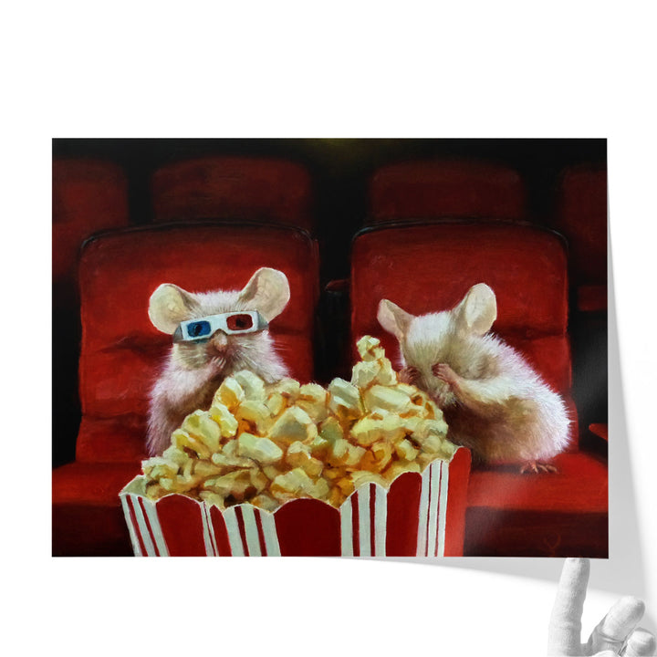 Movie Night 2 - Canvas Print Wall Art