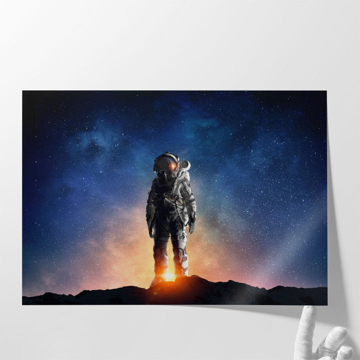 Astronaut in the Outer Space - Canvas Print Wall Art