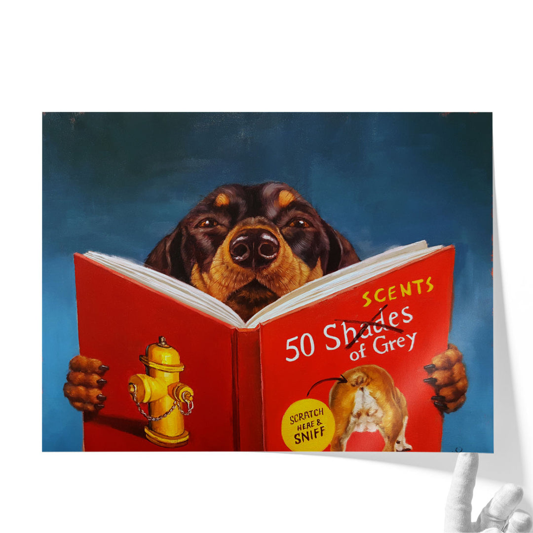 50 Scents of Grey - Canvas Print Wall Art