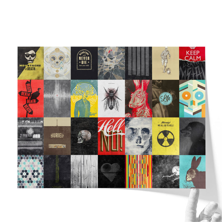 Death Skulls - Canvas Print Wall Art