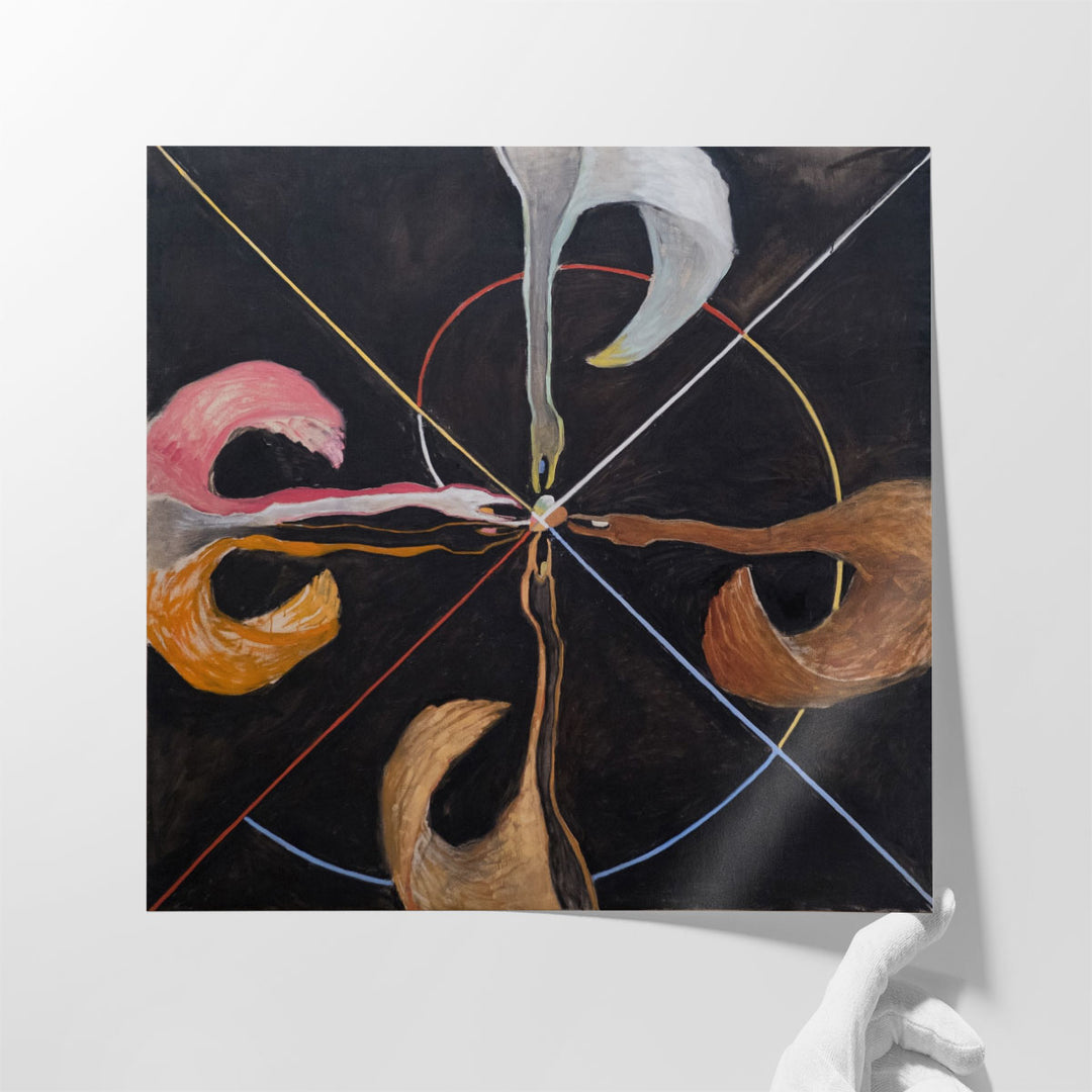 hallway prints – modern abstract composition