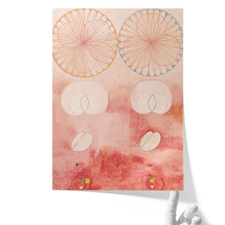 hallway wall decor – modern neutral and red design