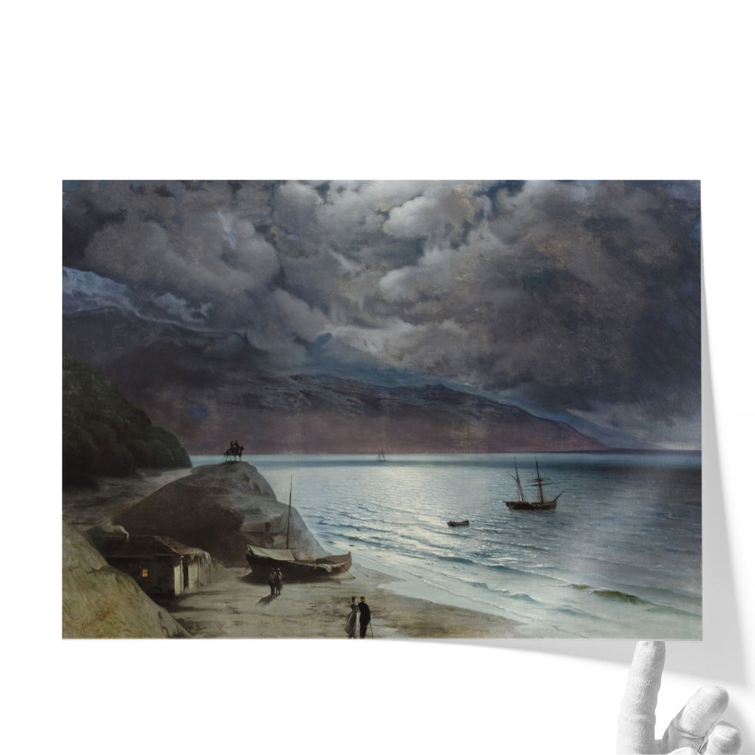 Very Large Beach Art Print for Hallway focal