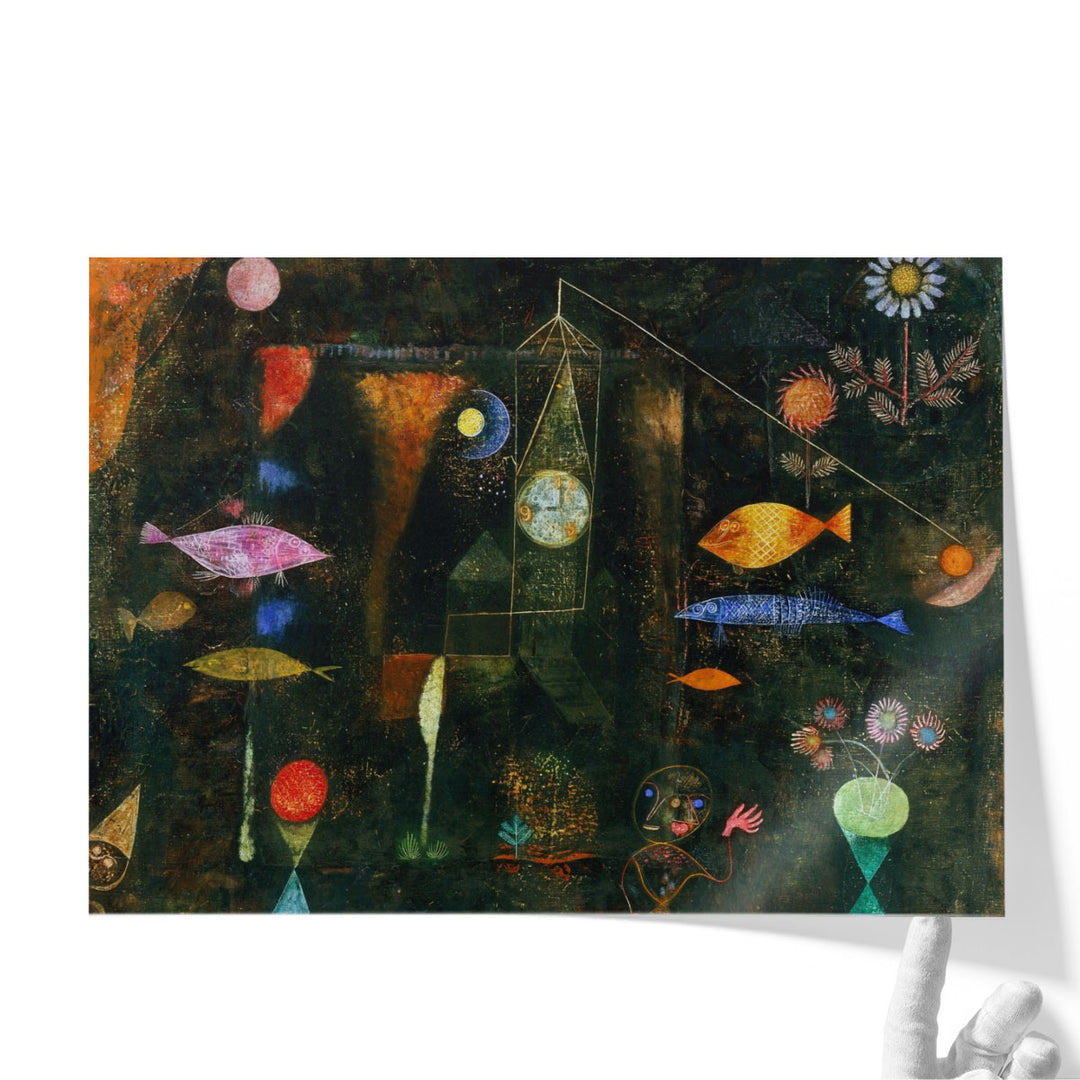 Vibrant aquatic living room art print