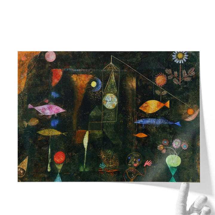 Vibrant aquatic living room art print