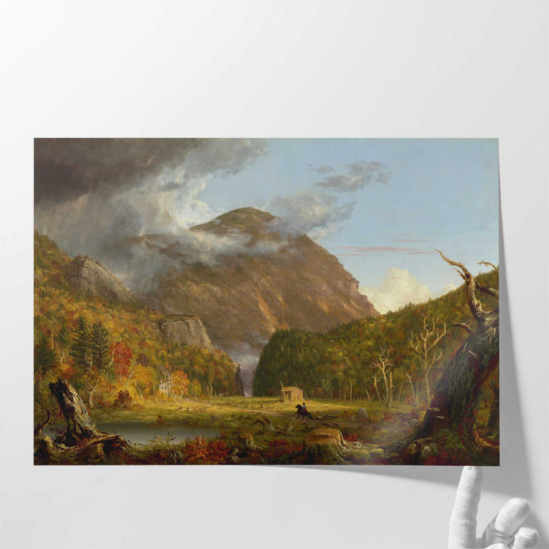 Vintage framed landscape art for living room