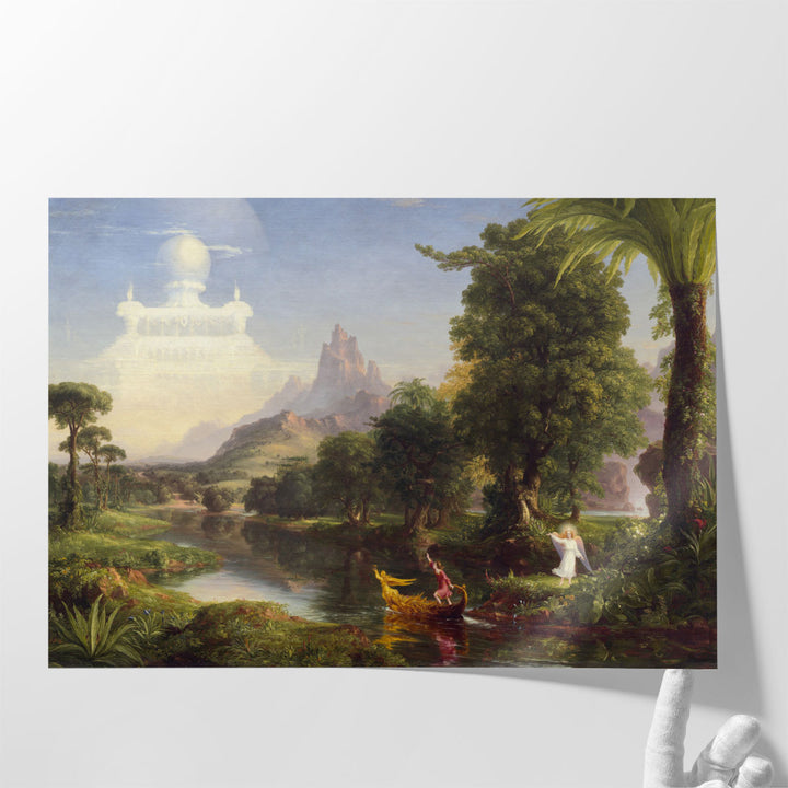Huge Classic Wall Art for Bedroom angel and mountain scene