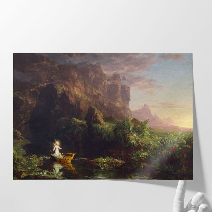 Brown Mountain Canvas Art for Bedroom serene vista