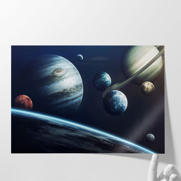 Planets of Solar System - Canvas Print Wall Art