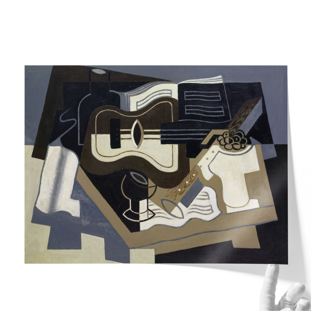 Cubism artwork for living room with bold shapes