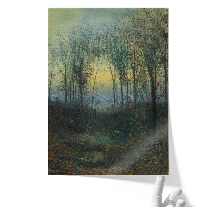 30x40 wall art for bedroom with tree and sunset