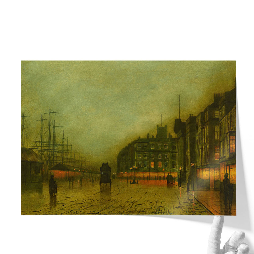 Neutral-toned artwork with road and path details